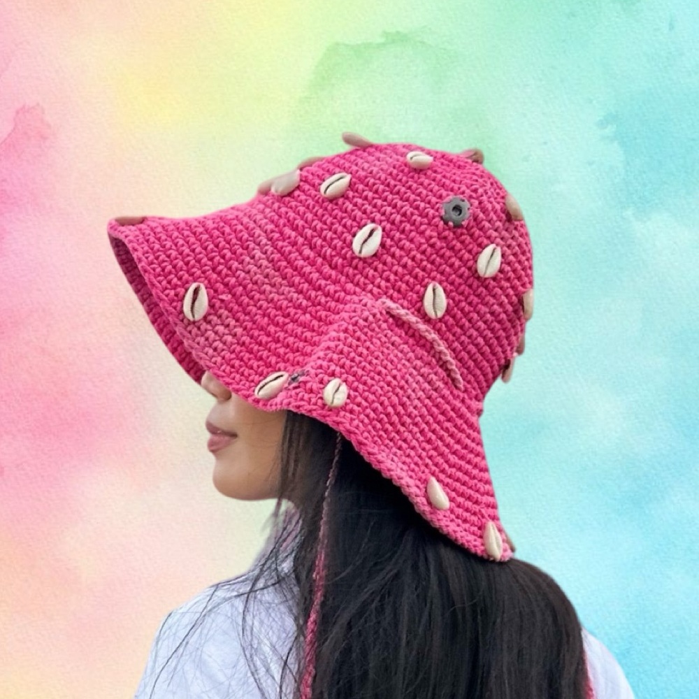 Pink Crochet hat